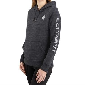 Carhartt Hoodie Relaxed Fit Dark Gray Size Small